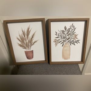 Set of 2 / farmhouse wall decor